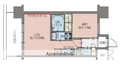 PREZIO難波(1LDK/7階)の間取り写真