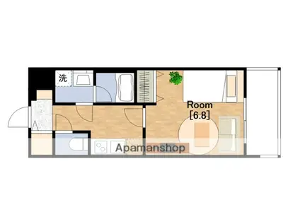 ベイサイドパークOSAKAサウスレジデンス(1K/10階)の間取り写真