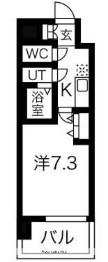 LIVIAZ SHIN-OSAKA CIEL(1K/8階)の間取り写真