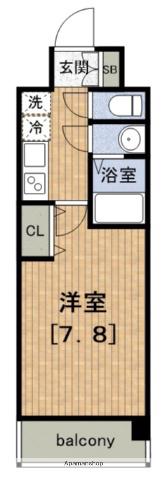 セオリー大阪イーストドア(1K/5階)の間取り写真