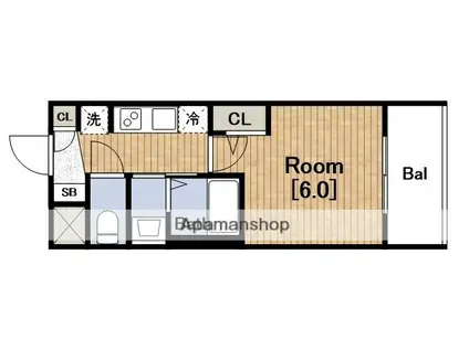 エステムコート難波ウエスト-SIDE8エクシーナ(1K/11階)の間取り写真