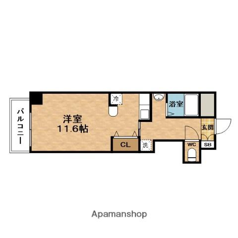 BRANメゾン堀川(1K/10階)の間取り写真