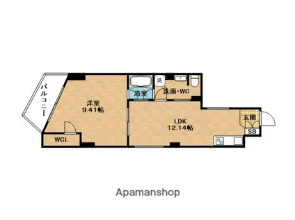 アリス・シアターシップ(1LDK/3階)の間取り写真