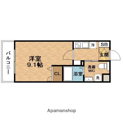 ESLEAD梅田北(1K/14階)の間取り写真