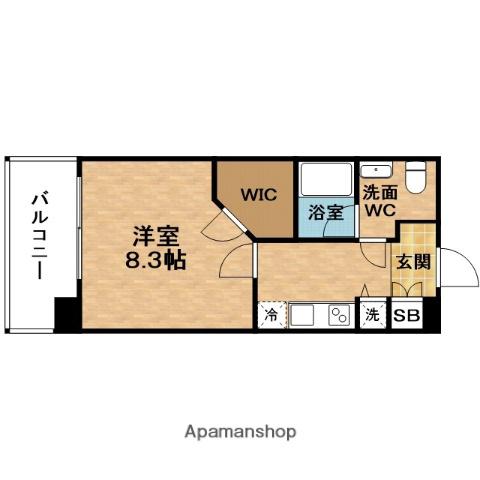 RESIUR-H福島(1K/11階)の間取り写真