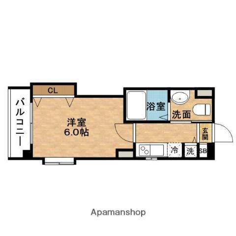 ESGRANDE梅田ノース(1K/3階)の間取り写真
