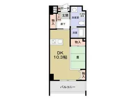 ロハス江坂(1DK/5階)の間取り写真