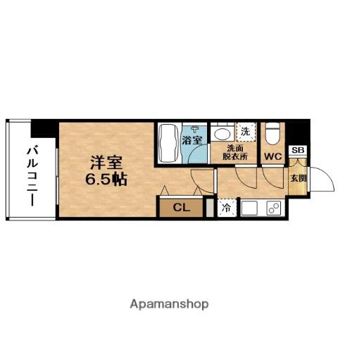 SEIWAPALACE梅田茶屋町(1K/3階)の間取り写真