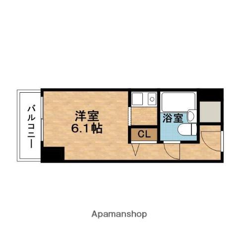 LUICHATELET中之島(ワンルーム/2階)の間取り写真