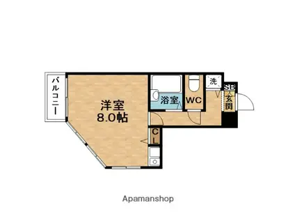 LEGAL北梅田(ワンルーム/10階)の間取り写真