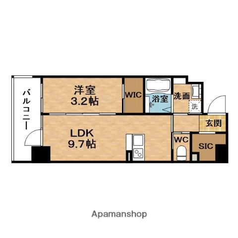 FIRSTFIORE梅田イースト(1LDK/4階)の間取り写真