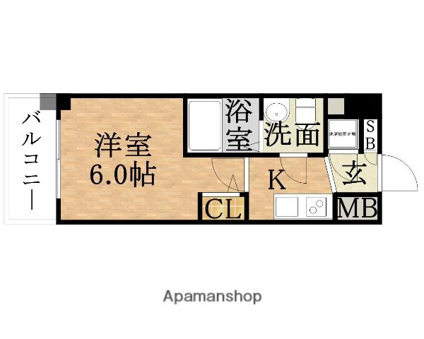 ESLEAD大阪梅田リュクス(1K/10階)の間取り写真