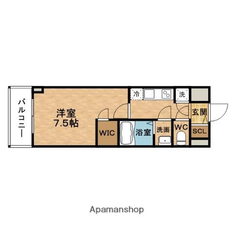 FIRSTFIORE福島野田Ⅱ(1K/7階)の間取り写真