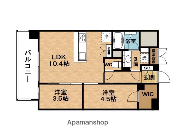 スタンズ新大阪(2LDK/4階)の間取り写真