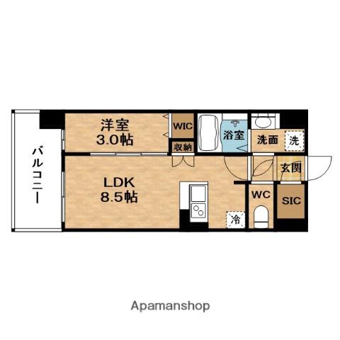 URBANPARK御幣島(1LDK/10階)の間取り写真