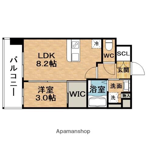 ラグゼ新大阪6(1LDK/7階)の間取り写真
