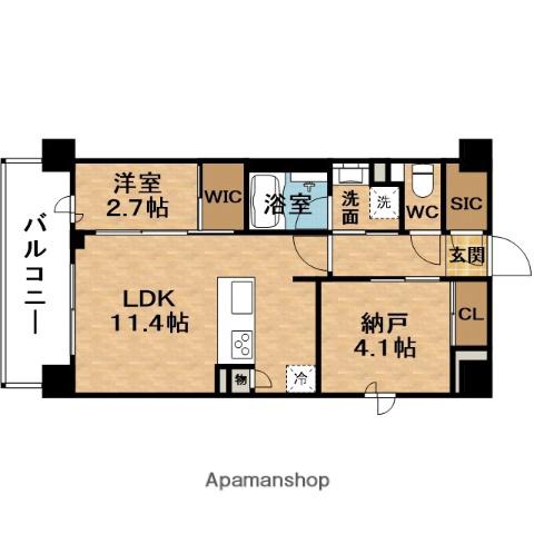 SEASONFLATS新大阪サウス(1SLDK/10階)の間取り写真