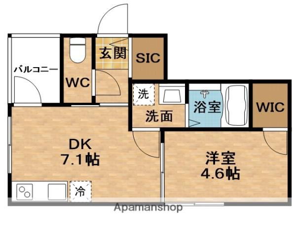 ジェイ-BRIGHT御幣島(1DK/1階)の間取り写真