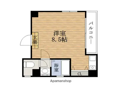 VICTOWHARE ビクトワーレ(1K/6階)の間取り写真