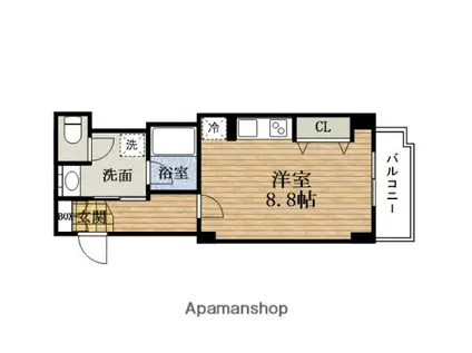 エスリード西本町(1K/9階)の間取り写真