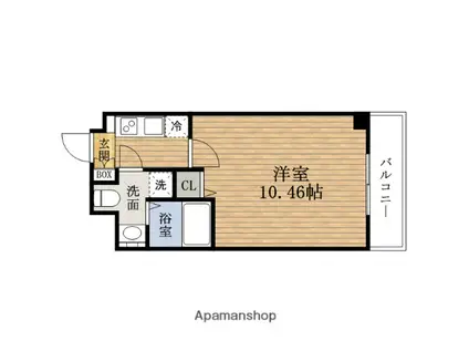 セレニテ日本橋SUD(1K/10階)の間取り写真