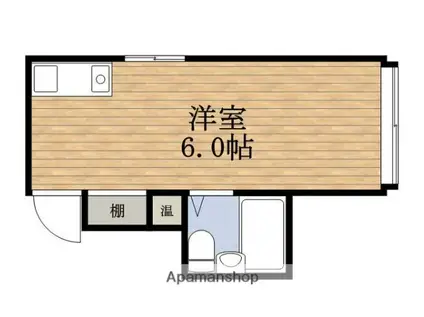 ラパンジール本田Ⅱ(ワンルーム/6階)の間取り写真