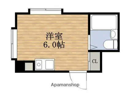 ラパンジール本田Ⅱ(ワンルーム/3階)の間取り写真