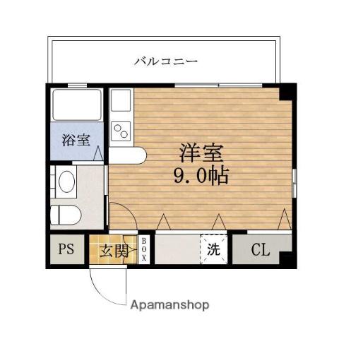 OM玉造Ⅱ(ワンルーム/2階)の間取り写真