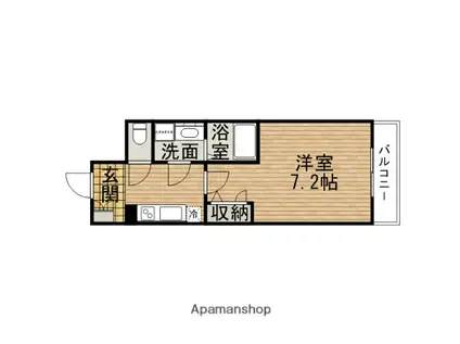 エスリード難波ステーションプラザ(1K/5階)の間取り写真