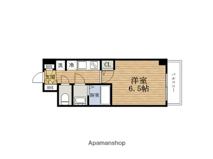 セレニテ谷四(1K/9階)の間取り写真