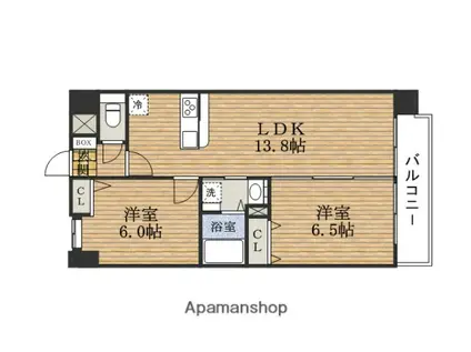 FDS GRANTS エフディエスグランツ(2LDK/8階)の間取り写真