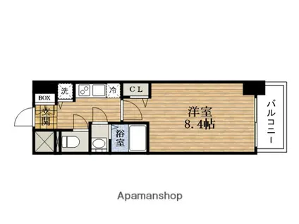 プレサンス本町EXTRA(1K/13階)の間取り写真