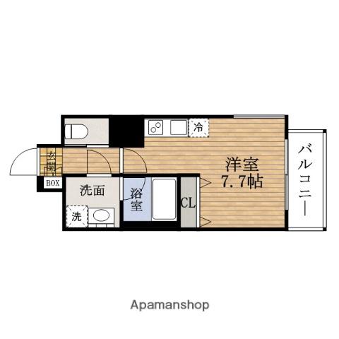 LEONECONFORTE本町東Ⅲ(1K/12階)の間取り写真