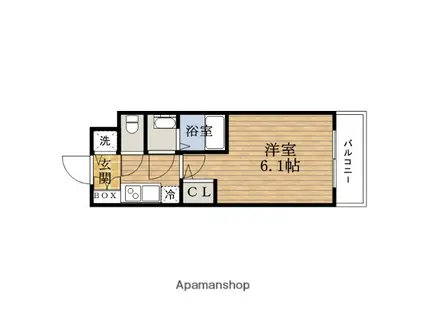 エスレジデンス南堀江(1K/15階)の間取り写真