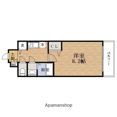 アドバンス大阪SORUTEI(1K/2階)の間取り写真