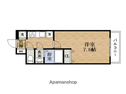 サムティ阿波座ルッソ(1K/4階)の間取り写真