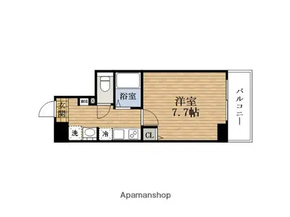 ミラージュパレス本町東レジデンス(1K/12階)の間取り写真