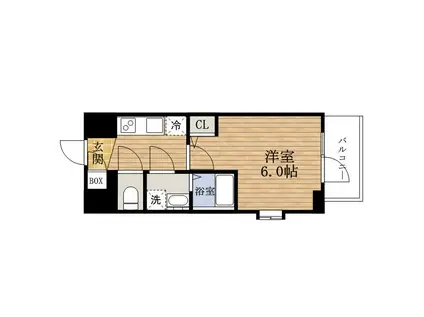 エスリード大阪ドームシティ(1K/2階)の間取り写真