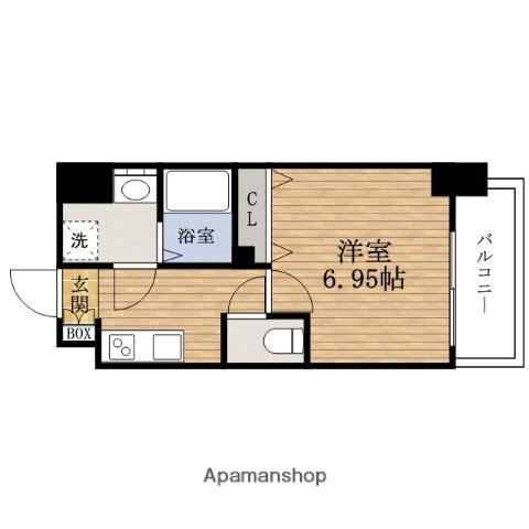 フォーリアライズNAMBAシエロ(1K/2階)の間取り写真