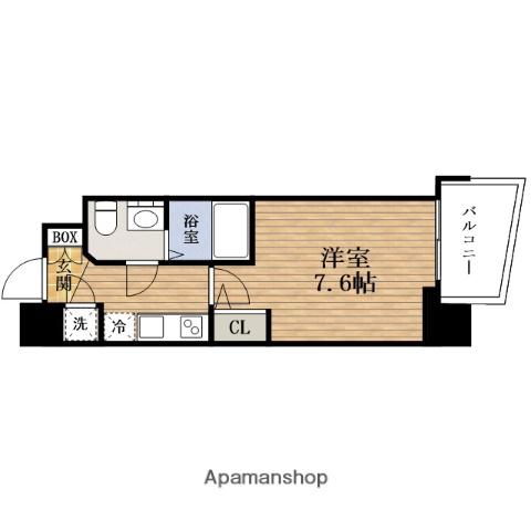 SERENITE堺筋本町リアン(1K/9階)の間取り写真