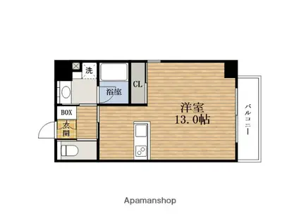 フェリスタHORIE(ワンルーム/7階)の間取り写真