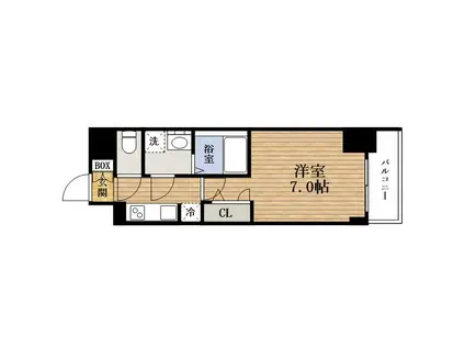 S-RESIDENCE堺筋本町DEUX(1K/15階)の間取り写真