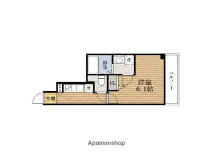 ファステートNAMBAデラックス(1K/7階)の間取り写真