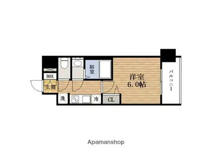 PRESSANCE四天王寺前夕陽ヶ丘凛宮(1K/10階)の間取り写真