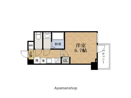 セレニテ日本橋MIRAKU(1K/3階)の間取り写真