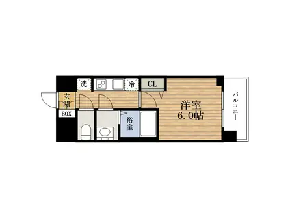 プレサンス大正エミナンス(1K/8階)の間取り写真