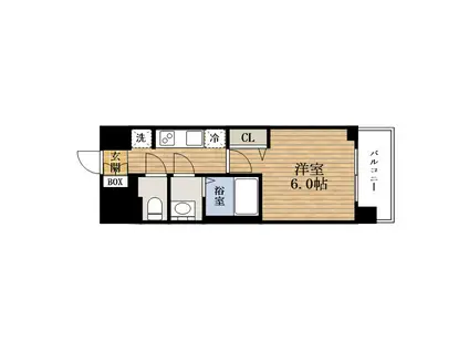 プレサンス大正エミナンス(1K/3階)の間取り写真