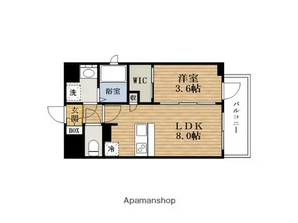 ワールドアイOSAKAJYOイーストⅢ(1LDK/7階)の間取り写真
