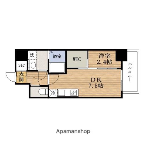 SERENITE谷町四丁目アリエ(1DK/5階)の間取り写真