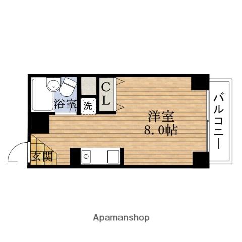 クイーンズマンション元町(1K/4階)の間取り写真